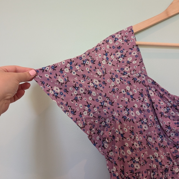 BloomChic Floral Purple Maxi Dress - Picture 3 of 8